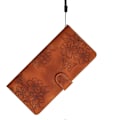 Miniatyrbillede 5 af 5: Til Samsung Galaxy S24 Mobiltelefon Cover Præget PU Læder Wallet Stand Anti-Drop Cover[HK] Style F Multicolor