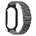 Miniatyrbilde 3 av 3: For Xiaomi Smart Band 8/Band 8 NFC Klokkereim med PC-deksel+Herdet Glass Skjermbeskytter[HK] Style A Multicolor
