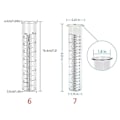Miniatyrbillede 5 af 5: Højtydende Regnmåler Erstatningsrør Glas Vandmålingsværktøj Passer Til Have Og Udendørs Hjem[HK] 7 inches
