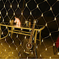 Miniatyrbillede 1 af 5: 1,5m*1,5m LED-lysnet til dekoration til bryllup og have [hk] Yellow