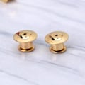 Pikkukuva 4 / 5: 10 kpl Metalliset lukittavat pinssin taustat Käyttökelpoiset merkkipinssin taustojen korvaus[HK] Gold