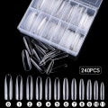 Miniatyrbillede 4 af 5: HK  Neglesalon Ydeevne Transparent Farve Spidse Ovale Rørform Trapez Pointed