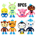 Pikkukuva 1 / 5: 8 kpl The Octonauts -hahmoja Octo Crew Pack -leikkiseti Action Figure -lelut lapsille [HK]