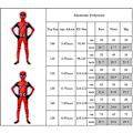 Miniatyrbilde 3 av 3: Deadpool Body for Barn 3-9 år - Superheltkostyme for Halloweenfest og Cosplay - Jumpsuit [HK] 7-8Years