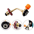 Miniatyrbillede 3 af 4: HK  Gas Tank Propane Refill Adapter, Propane Cylinder Connector, Camping Grill High Pressure Refill Gas Refill Connector Adapter-n