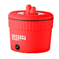 Miniatyrbilde 1 av 5: Elektrisk Gryte Non-Stick Ramen Koker Multifunksjonell Gryte for Wok Biff Nudler Ramen Koker[HK] 1.8L Kimchi Pot Red