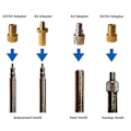 Miniatyrbillede 1 af 5: 10 stk. Inflator Pumpe Dyse Sæt Presta Schrader Ventil Slange Cykel Ventil Adaptere Til Vej & & Fixi[HK]