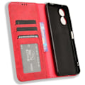 Miniatyrbillede 5 af 5: Til TCL 505 T509K T5094 Etui Retro Læder Magnetisk Lukning Flip Telefon Cover[HK] Style B Multicolor