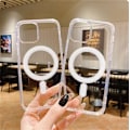 Miniatyrbilde 3 av 5: INF iPhone 11 mobil deksel kompatibelt med MagSafe lader Transparent[HK]