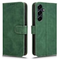 Pikkukuva 1 / 5: Samsung Galaxy A35 5G Nahkakotelo Käännettävä Puhelinkotelo Lompakolla ja Jalustalla [HK] Green