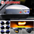 Miniatyrbillede 3 af 5: HK  Par til Ford Kuga 1 Galaxy C-max 2 S-max Led Dynamisk Blinklys Dør Vinduespejl Blinklys Indikatorlampe Repeater Blue-Yellow