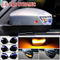 Miniatyrbillede 3 af 5: HK  Par til Ford Kuga 1 Galaxy C-max 2 S-max Led Dynamisk Blinklys Dør Vinduespejl Blinklys Indikatorlampe Repeater Yellow