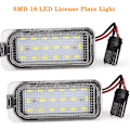 Miniatyrbillede 5 af 5: SMD 18 LED Nummerpladelygte - til Ford Fiesta Focus C-Max Mondeo Galaxy S-Max Kuga Jaguar[HK]