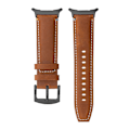 Pikkukuva 2 / 5: Type C Samsung Galaxy Watch Ultra 47mm -kellon korvaava aito nahkaranneke [HK] Style B Multicolor