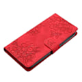 Miniatyrbillede 4 af 5: Til Samsung Galaxy S24 Mobiltelefon Cover Præget PU Læder Wallet Stand Anti-Drop Cover[HK] Style B Multicolor
