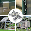Miniatyrbilde 1 av 3: W/z Type Festeklips Hage Rustfritt Stål Drivhus Glass Reservedel[HK] W(25pcs)