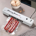 Miniatyrbilde 3 av 3: Vakuumforsegler, matvakuumforseglermaskin, automatisk matvakuumforsegler for matbevaring forsegling emballasjesystem klarering[HK] White