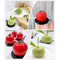 Miniatyrbillede 5 af 5: 8-huls Æbleformet Silikonkageform, 3D Silikonbageform til Cupcakes, Konditori, Dessert, Mousse [HK]