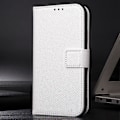 Miniatyrbilde 5 av 5: For HTC Desire 22 Pro 5G Fallsikker Telefon Flip Lommebok Etui Sklisikkert Diamanttekstur PU Lærdeksel Stativ Kortholder med Håndleddsstropp[HK] White
