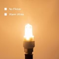 Miniatyrbild 5 av 5: 12-pack G9 Halogenlampor 33W 230V 2800K Varmvit 380lm Klar Kapsel Halogenlampor Dimbar Ingen Blinkning Ingen Flimmer [HK]