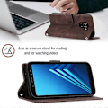 Miniatyrbild 4 av 5: Läderfodral för Samsung Galaxy A8+ 2018[HK] Brown