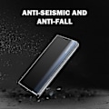 Miniatyrbild 3 av 5: För Galaxy Note 10 Plus Sidodisplay Magnetisk Horisontell Flip Enkel Textur Tyg + PC-skal Med & För Galaxy Note 10 Plus[HK] Dark Blue