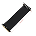 Pikkukuva 4 / 5: Full Speed 3.0 GPU Pystyteline antijam PCI-E x16 3.0 jatkokaapelilla [HK] 40cm