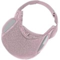 Miniatyrbilde 5 av 5: Solskjerm med uttrekkbar bred brem, Unisex solskjermhatt, Strandhatt for tennis/golf/strand, UV-beskyttelse grå[HK] pink