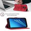 Miniatyrbillede 4 af 5: Læder Etui Til Samsung Galaxy A8+ 2018[HK] Red
