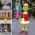 Miniatyrbillede 1 af 5: Julemanden Grinch KOMMER Belysning Juleudendørs Have Dekoration LED Belysning[HK] B