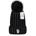 Miniatyrbild 1 av 4: Den nya mångsidiga vintermössan i ull Varm ullmössa Stickad mössa i ullboll[HK] dark blue moncler Small label