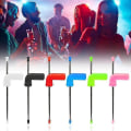 Miniatyrbilde 1 av 3: HK 1 Pakk Øl Snorkel Straws Øl Hopper Trakt Dobbel Snorkel Drikking Øl Bar Verktøy Festlig Party Dispenser Øl Tap rose Red