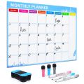 Miniatyrbilde 2 av 5: Slettbar kalender for kjøleskap Magnetisk whiteboard-kalender Månedlig/ukentlig planlegger[HkkK] B