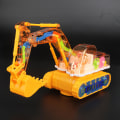 Miniatyrbild 4 av 5: Farfi Grävmaskin Leksak Blinkande Ljus Och Musik Simuleringsmodell Elektrisk Byggnadsteknik Fordon Universal Drive Leksak Barn Present[HK] Yellow