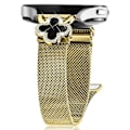 Pikkukuva 2 / 5: Milanese-ranneke Garmin vivoactive 5 GarminActive 5 -kelloon, galvanoidulla kellon hihnalla ja apilanmuotoisella liittimellä Multicolor Gold Black Shell