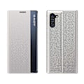Miniatyrbillede 1 af 5: Til Galaxy Note 10 Plus Side Display Magnetisk Horisontal Flip Almindelig Tekstur Klud + PC Cover Med & Til Galaxy Note 10 Plus[HK] Silver