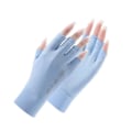 Miniatyrbilde 1 av 5: UPF 50+ Fingerløse solhansker for UV-beskyttelse Håndbeskyttelse for kvinner Fiske, kjøring, sykling og fotturer [HK] M blue
