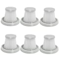 Miniatyrbillede 1 af 5: 6 stk HEPA-filter til MIJIA håndholdt støvsuger Hjem Bil Mini Trådløs Vaskbar Filter Reservedele[HkkK] As Shown