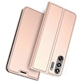 Miniatyrbillede 1 af 5: Til ZTE nubia Red Magic 10 Pro 5G Etui PU Læder Telefon Cover med Kortholder Stand Magnetisk Lukning[HK] Rose Gold
