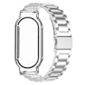 Pikkukuva 3 / 3: Xiaomi Smart Band 8 / Band 8 NFC -rannekkeelle PC-kotelolla + karkaistu lasinen näytönsuoja [HK] Style B Multicolor