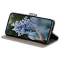 Miniatyrbillede 3 af 5: Til Samsung Galaxy A35 5G Wallet Case Mandala Mønster Blomst PU Læder Telefon Cover[HK] Grey