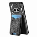 Miniatyrbillede 4 af 5: Til Nothing Phone (2a) Etui med Præget Mønster, Kortholder, Støttefod, Læder Bagcover [HK] Style D Multicolor