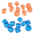 Miniatyrbillede 2 af 5: D10 Ti-sidet ædelstens terning til Rpg   spil sæt med 20 terninger[HK]