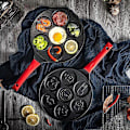 Miniatyrbillede 4 af 5: Dyrepandekagepander 7 Unikke Søde Dyreforme Non-Stick Bagepander (Blå) (santanxing)[HK] black