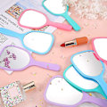 Miniatyrbillede 4 af 4: HK Sunrain 8 stk. Håndholdte Hånd Spejle Rejse Makeup Håndholdte Cosm