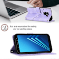 Miniatyrbillede 4 af 5: Læder Etui Til Samsung Galaxy A8+ 2018[HK] Light Purple
