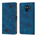Miniatyrbillede 2 af 5: Læder Etui Til Samsung Galaxy A8+ 2018[HK] Blue