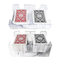Miniatyrbillede 4 af 5: 2/6 Dæk Roterende Kortholder Klar Canasta Spillekortbakke Spilrekvisitter[HK] 2pcs