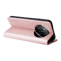 Pikkukuva 3 / 5: Honor Magic7 Lite 5G/ X9c 5G Lompakkokotelo Korttipaikalla Jalustalla Nahkainen Puhelinkotelo [HK] Rose Gold