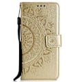 Miniatyrbilde 2 av 5: Preget Mandala Mønster Lommebok Lær Mobil Deksel for Samsung Galaxy A7 (2018) A750[HK]